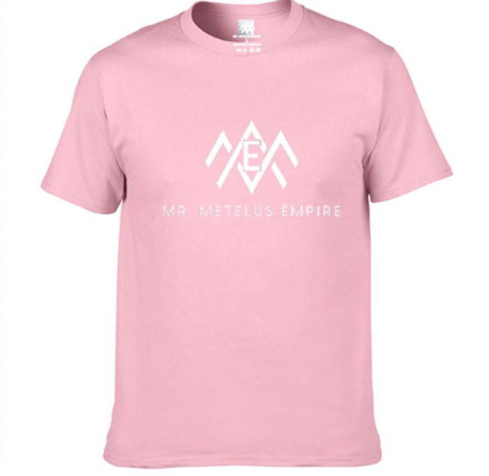 Metelus Pink T-Shirt with White Writing